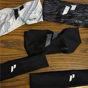 JUNK Black and Gray Headbands Set